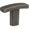 Elements 1-1/2" Overall Length Brushed Pewter Square Thatcher Cabinet "T" Knob 859T-BNBDL - alternate 1